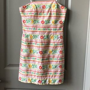 Lilly Pulitzer strapless embroidered dress
